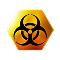 Mega Brutal biohazard symbol