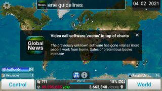 Video Call Software - (Note: This event refers to the Zoom software. This is a random event that is obtained if the global priority is greater than or equal to 15 and less than 50, and there must be at least 8 countries in lockdown.)