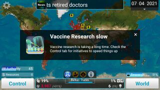 Vaccine Research Slow