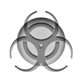 Empty biohazard symbol
